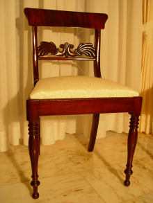 1 Biedermeier Stuhl, chair, Biedermeier