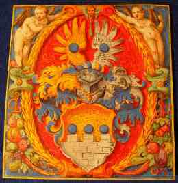 Pergament 16.Jahrhubder, Wappen