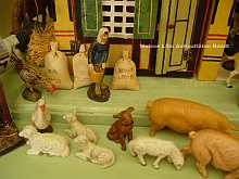 Antiker, originaler Bauernhof, um 1890, Antique TOY FARM dated about 1890