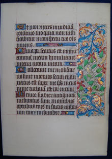 Illuminiertes Manuskript, Mittelalterliches Pergament