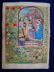 Illuminiertes Manuskript auf Pergament, 1470 A.D.